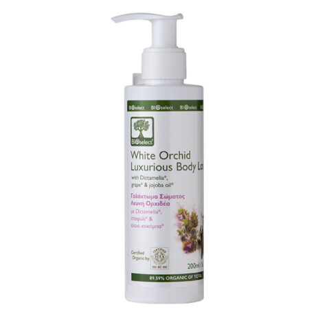 bioselect organic body milk white orchid