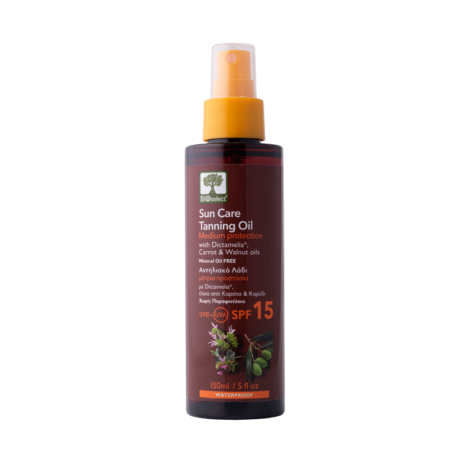 bioselect tanning oil SPF15